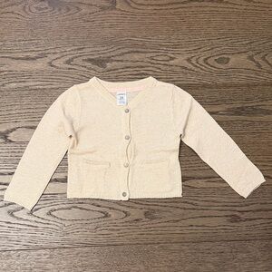 EUC Kids Blush + Gold Cardigan